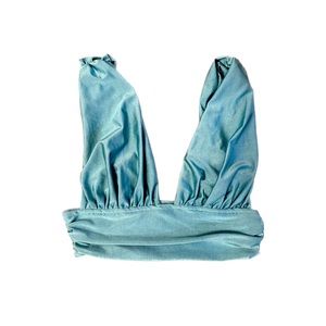 Shein Aquamarine/Turquoise/Blue Cropped Tank